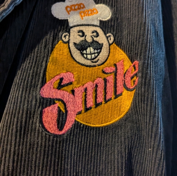 Vintage 1992 Pizza Pizza Smile Tour Corduroy Bomber Jacket XL - Picture 2 of 6
